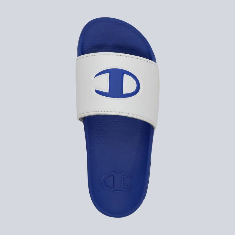 slide 3 of 4, Champion Kids' IPO Squish Slide Sandals - Blue/White 2, 1 ct
