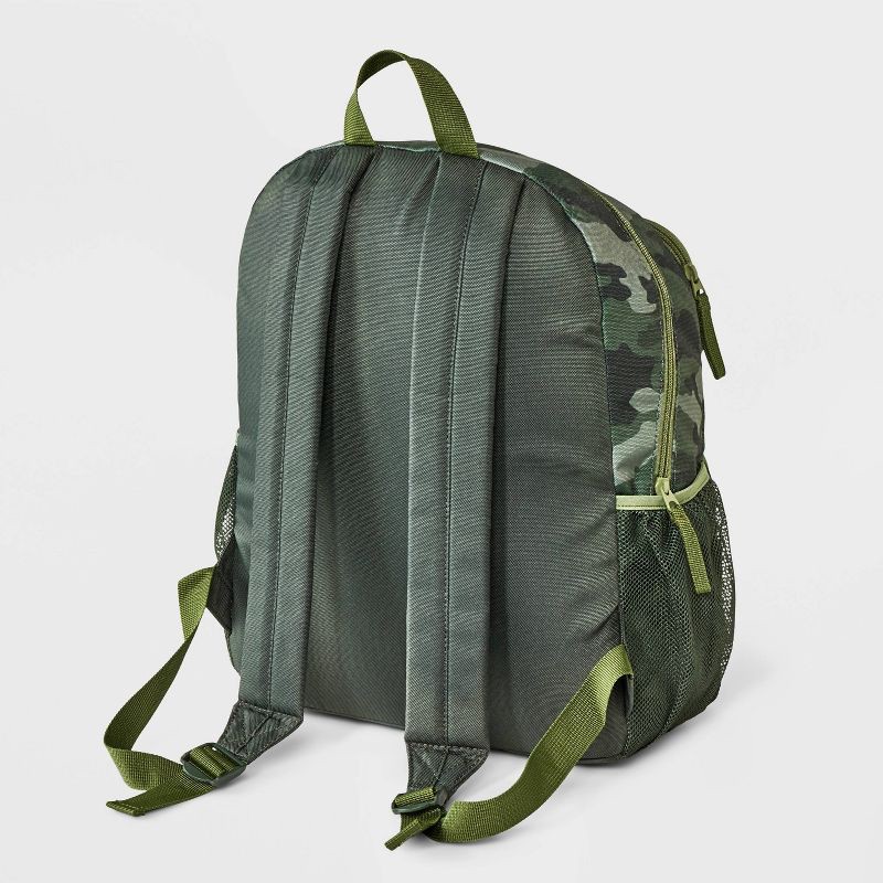 slide 2 of 4, Boys' 16" Two Pocket Camo Backpack - Cat & Jack™ Green, 1 ct