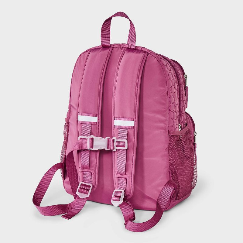 slide 2 of 4, Girls' 16" Two Pocket Quilted Flowers Backpack - Cat & Jack™ Maroon, 1 ct