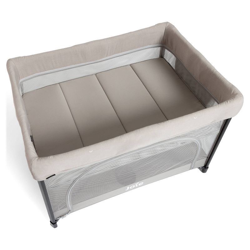 slide 2 of 12, Joie Sesame LX One-Hand Fold Playard with Bassinet & Folding Changer - Dove, 1 ct