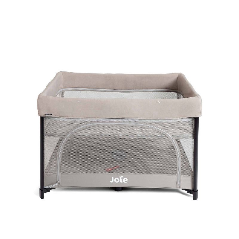 slide 3 of 12, Joie Sesame LX One-Hand Fold Playard with Bassinet & Folding Changer - Dove, 1 ct