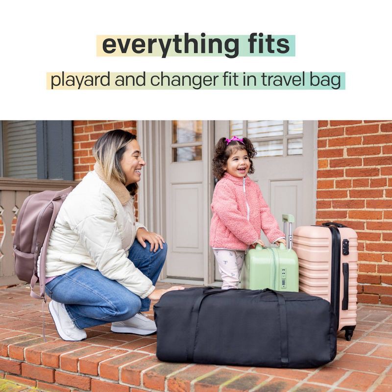 slide 10 of 12, Joie Sesame LX One-Hand Fold Playard with Bassinet & Folding Changer - Dove, 1 ct