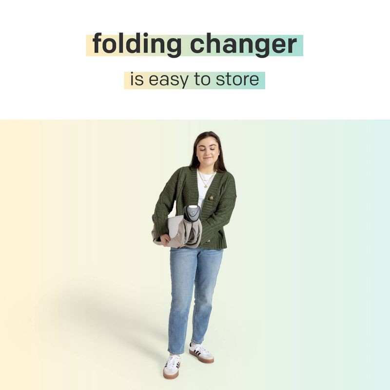 slide 11 of 12, Joie Sesame LX One-Hand Fold Playard with Bassinet & Folding Changer - Dove, 1 ct