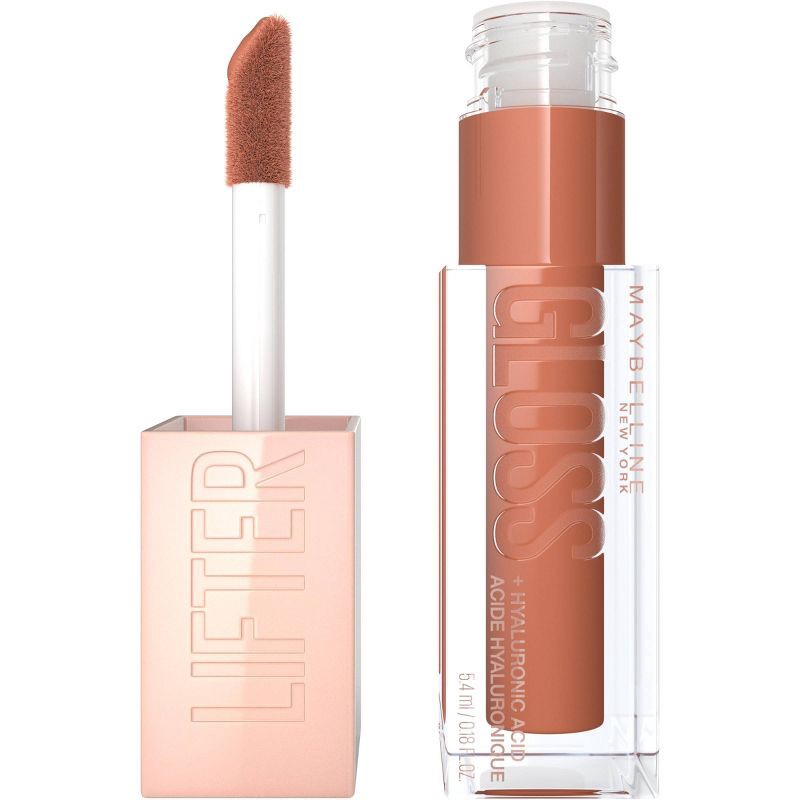 slide 1 of 7, Maybelline Lifter Gloss Plumping Lip Gloss with Hyaluronic Acid - Toffee - 0.18 fl oz, 0.18 fl oz