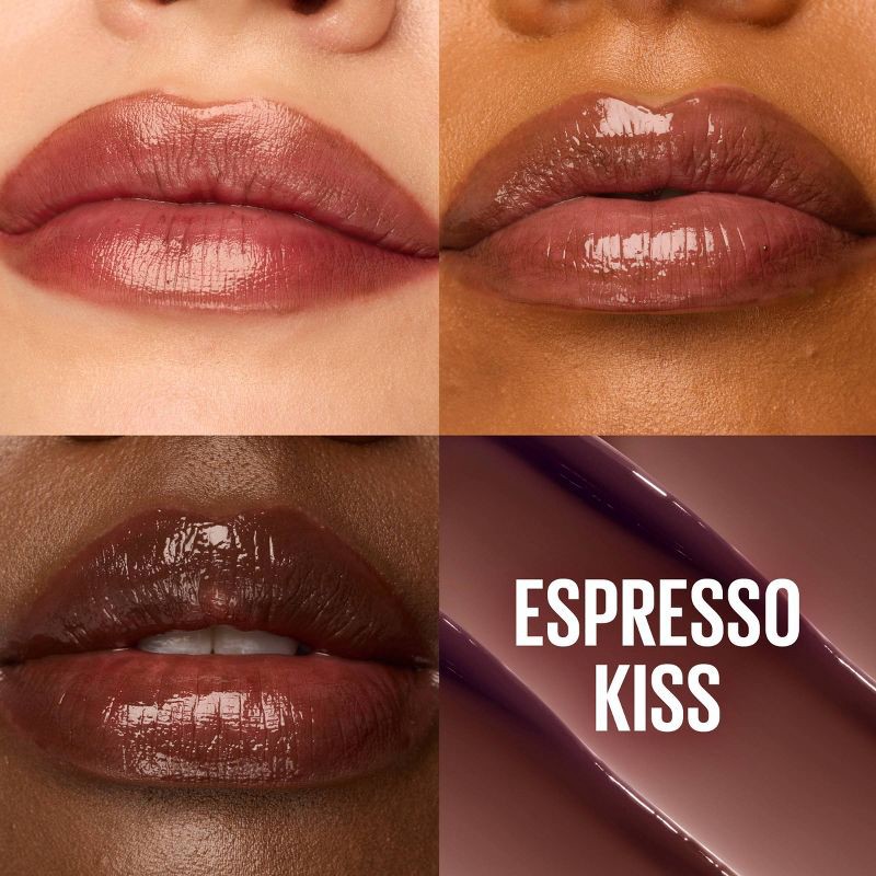 slide 3 of 7, Maybelline Lifter Glaze Hydrating Lip Makeup with Hyaluronic Acid - Espresso Kiss - 0.1oz, 0.1 oz