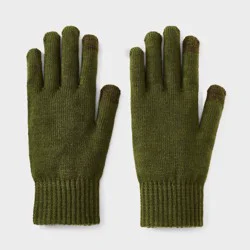 Men's Classic Knit Touch Gloves - Goodfellow & Co™ Olive Green