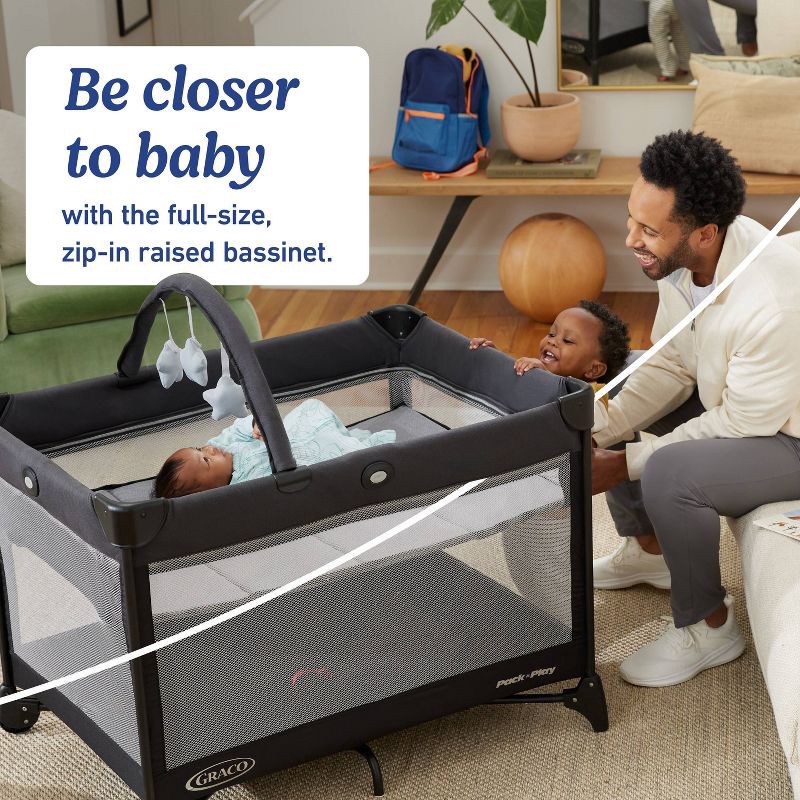 slide 2 of 8, Graco On the Go Zip DLX Playard, Parker, 1 ct