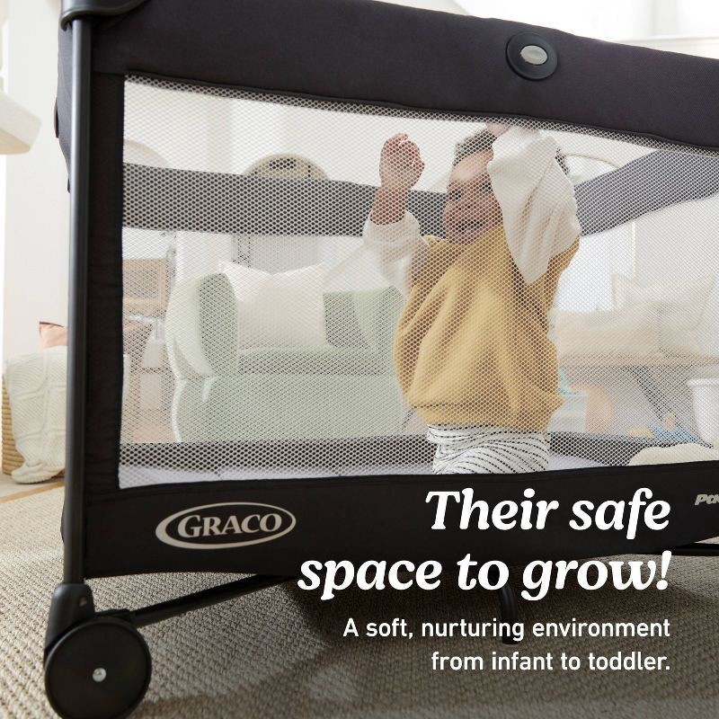 slide 4 of 8, Graco On the Go Zip DLX Playard, Parker, 1 ct
