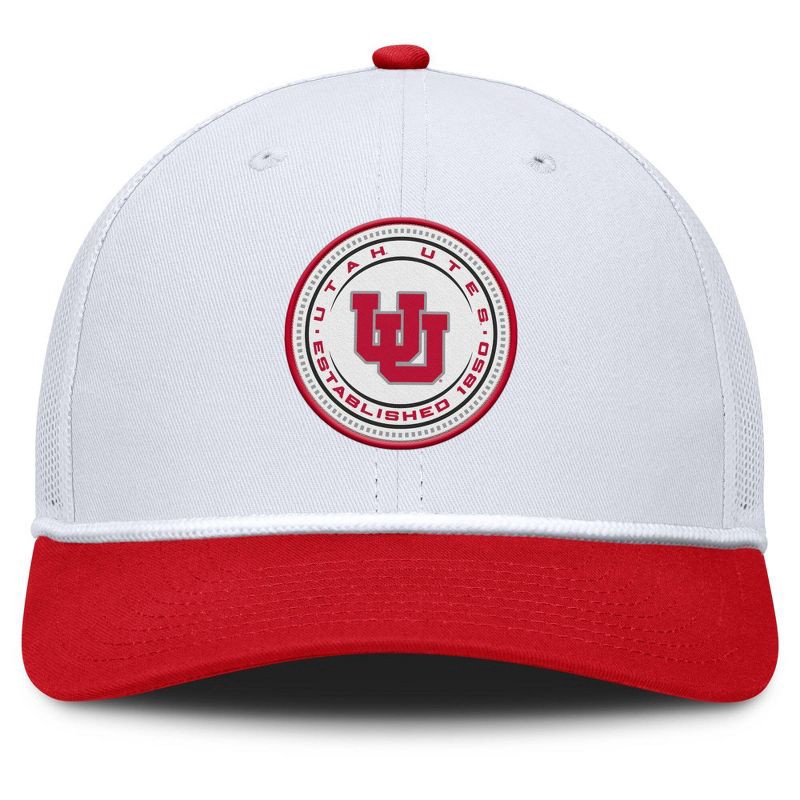 slide 2 of 4, NCAA Utah Utes Structured Mesh Snapback Hat, 1 ct