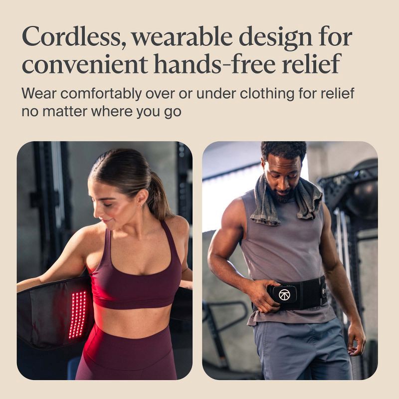 slide 5 of 11, Therabody ThermBack LED 4-in-1 Back Wrap, 1 ct