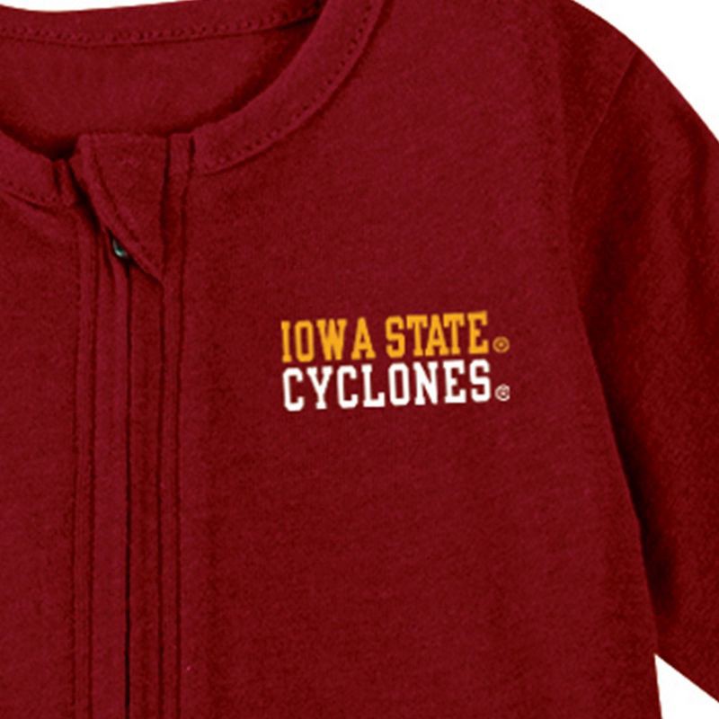 slide 3 of 3, NCAA Iowa State Cyclones Infant Boys' Bodysuit - 3-6M: Cotton-Polyester Jersey, Long Sleeve, 1 ct