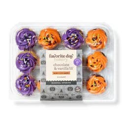 Halloween Assorted Mini Cupcakes - 10oz/12ct - Favorite Day™