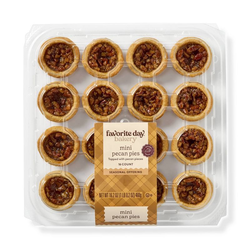 slide 1 of 3, Harvest Mini Pecan Pie Platter - 16.2oz/16ct - Favorite Day™, 16.2 oz, 16 ct