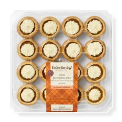 Harvest Mini Pumpkin Pie with Cream Cheese Platter - 19oz/16ct - Favorite Day™