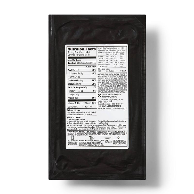 slide 2 of 3, Carnitas Seasoned Pork Roast - 24oz - Good & Gather™, 24 oz