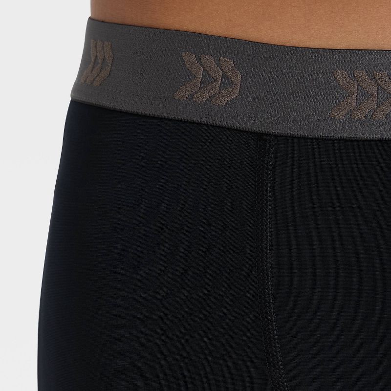 slide 3 of 3, Boys' Fitted Tight Leggings - All In Motion™ Black XS, 1 ct