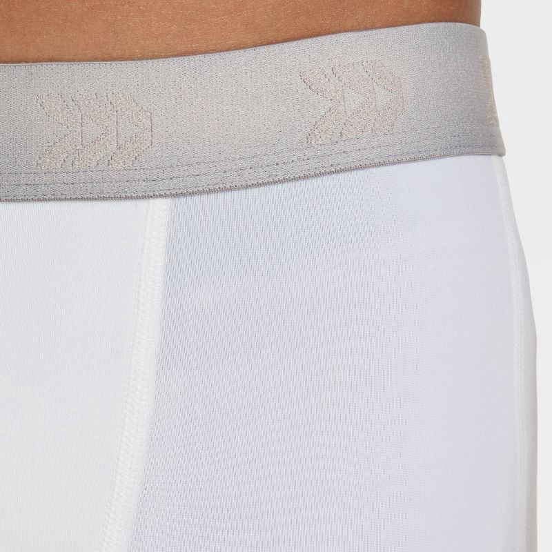 slide 3 of 3, Boys' Fitted Tight Leggings - All In Motion™ White S, 1 ct
