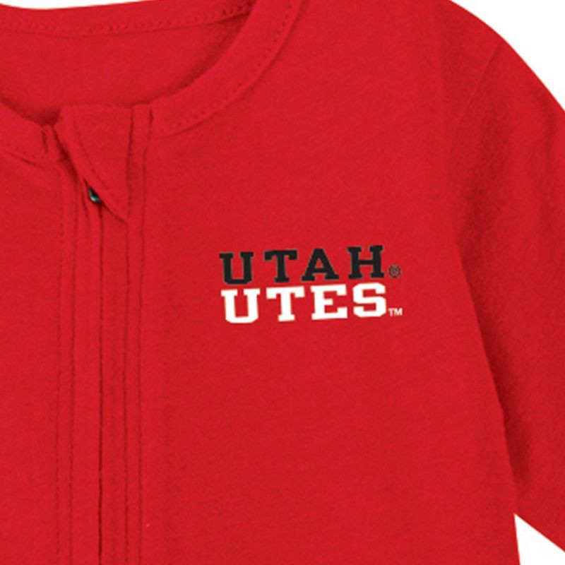 slide 3 of 3, NCAA Utah Utes Infant Boys' Bodysuit - 3-6M: Cotton-Polyester Jersey, Long Sleeve, 1 ct
