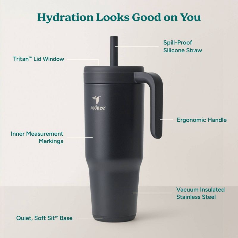 slide 4 of 6, Reduce 40oz Chiller Vacuum Insulated Stainless Steel Spill-Proof Tumbler Phantom, 40 oz