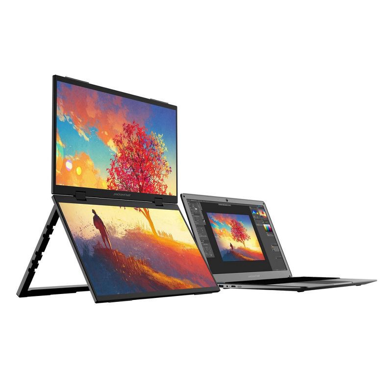 slide 2 of 10, Packard Bell airFrame 15.6" Dual Screen Portable Full HD Monitor, 1 ct
