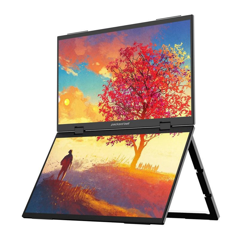 slide 1 of 10, Packard Bell airFrame 15.6" Dual Screen Portable Full HD Monitor, 1 ct