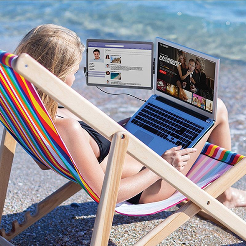 slide 3 of 5, Helix 14" Portable Monitor: IPS Panel, 1920x1080, USB-C & Mini HDMI, 1 ct