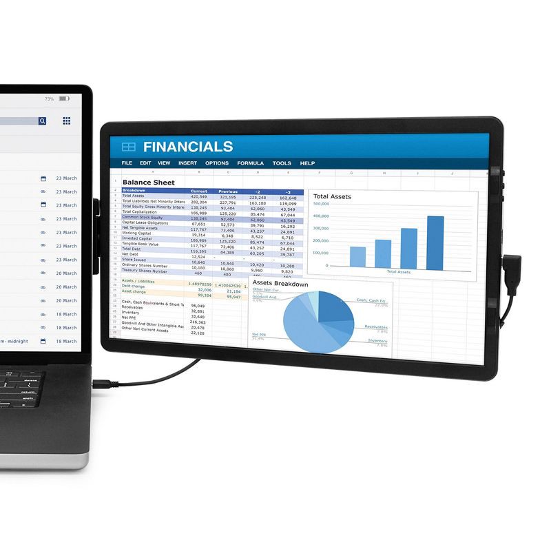 slide 5 of 5, Helix 14" Portable Monitor: IPS Panel, 1920x1080, USB-C & Mini HDMI, 1 ct