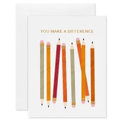 American Greetings 10ct Blank Fall Cards Pack Pencils | Shipt