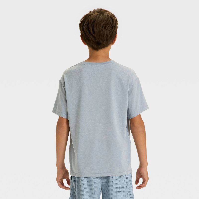 slide 2 of 3, Boys' Ventilated Pocket T-Shirt - All In Motion™ Sage Green XS, 1 ct