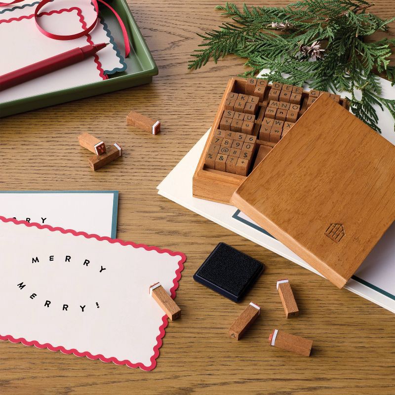 slide 2 of 3, Hearth & Hand with Magnolia 8ct Holiday Blank Card Set - Hearth & Hand™ with Magnolia, 8 ct