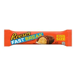 Reese's Fast Break Milk Chocolate, Peanut Butter, Nougat King Size Candy Bar - 3.5oz