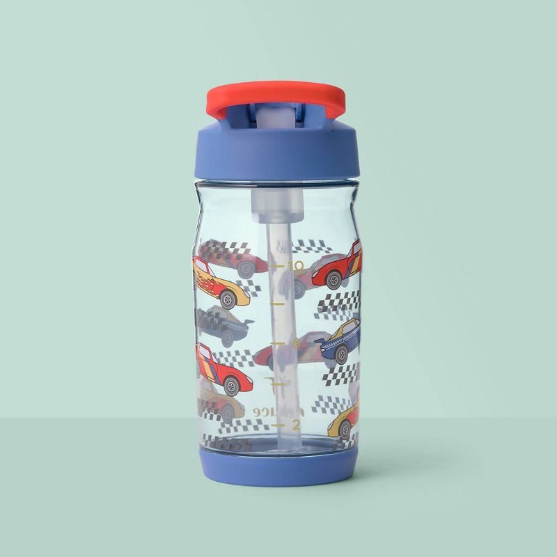 slide 6 of 6, Reduce 14oz Hydrate Tritan Kids' Water Bottle Race Track, 14 oz