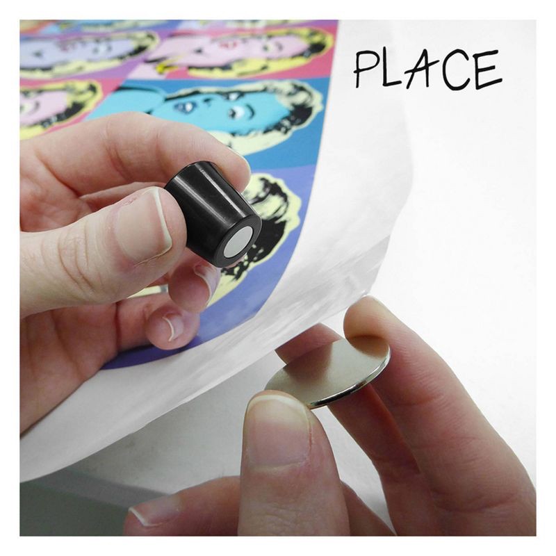 slide 6 of 9, Under the Roof Decorating Magnets 4ct Black, 4 ct