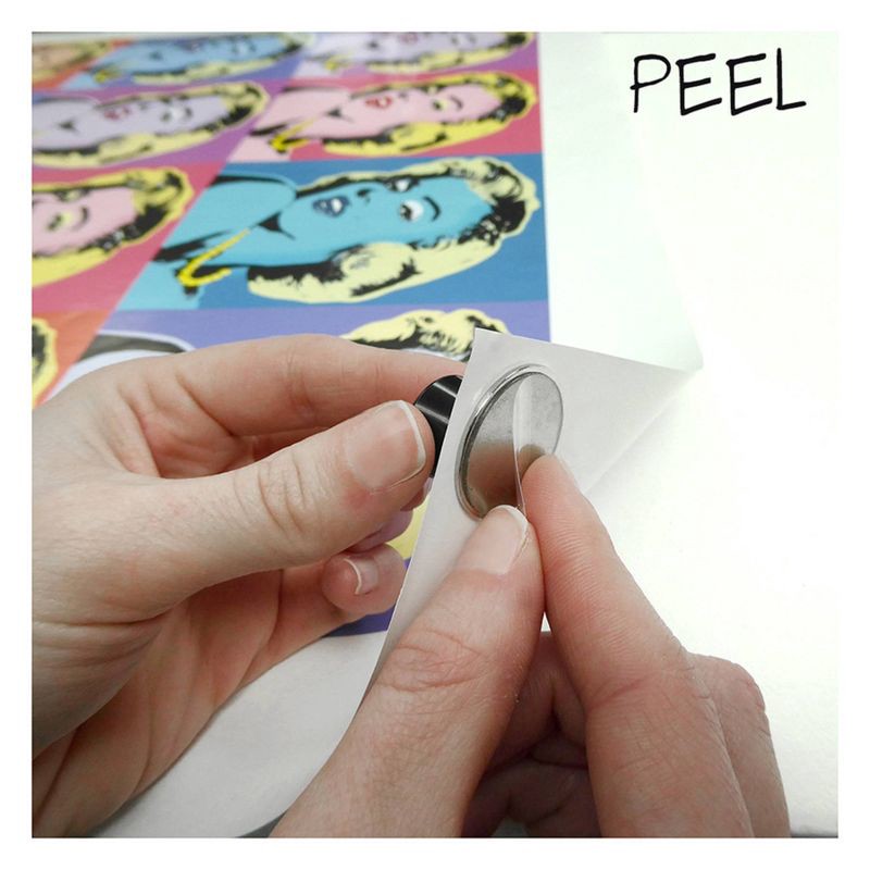 slide 7 of 9, Under the Roof Decorating Magnets 4ct Black, 4 ct