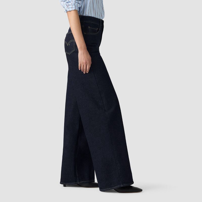 slide 2 of 3, Levi's® Women's 728 High-Rise Wide Leg Jeans - Retro Rinse 34, 1 ct