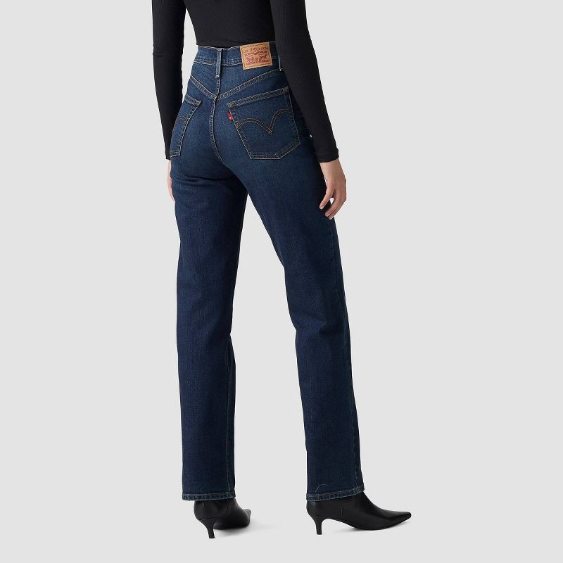 slide 3 of 3, Levi's® Women's Ribcage Straight Jeans - Get Organized Dark 31, 1 ct