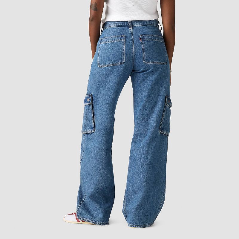 slide 3 of 3, Levi's® Women's Superlow Loose Jeans - All Over Blue 25, 1 ct