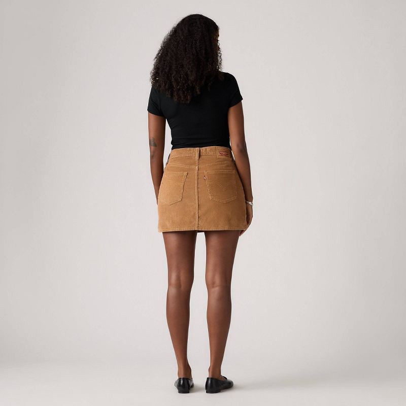 slide 3 of 3, Levi's® Women's Icon Mini Skirt - Sweet Honey Cord 28, 1 ct