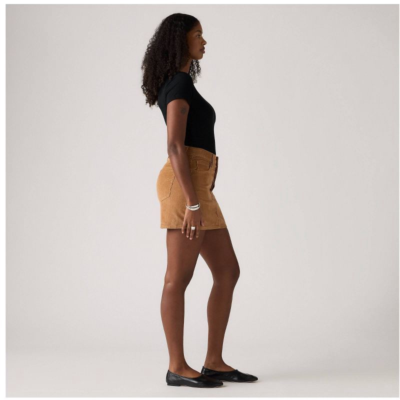 slide 2 of 3, Levi's® Women's Icon Mini Skirt - Sweet Honey Cord 29, 1 ct