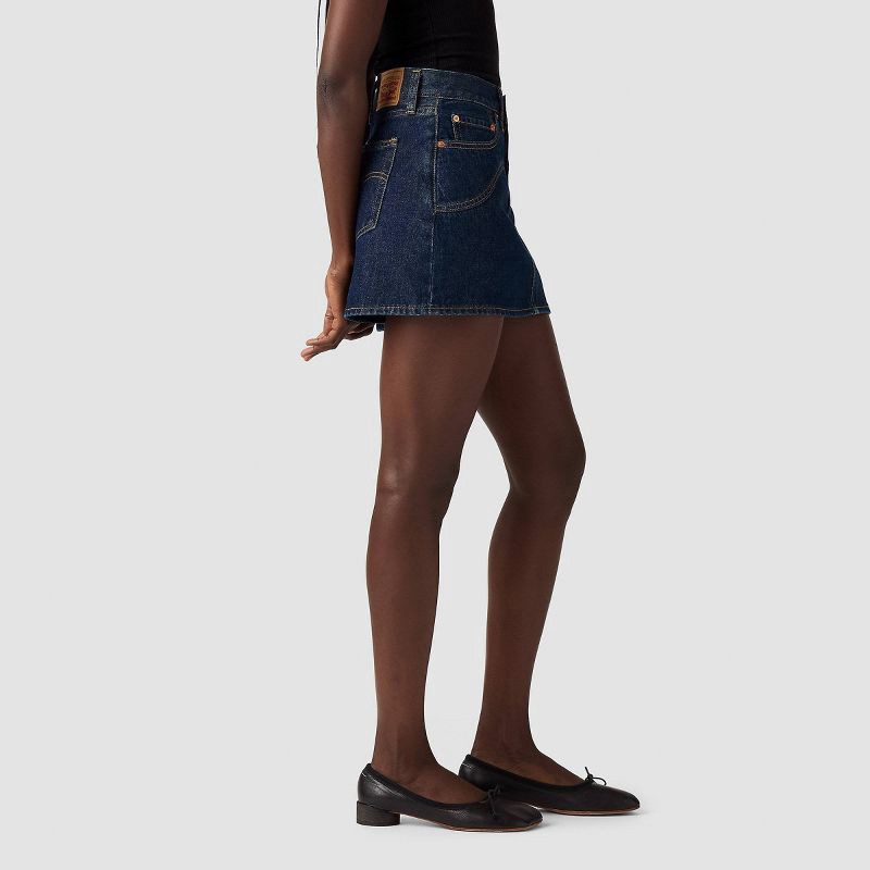 slide 2 of 3, Levi's® Women's Icon Western Yoke Mini Skirt - Shaded View 28, 1 ct