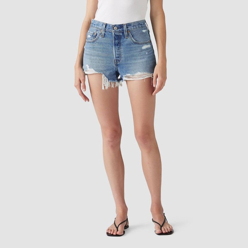 slide 1 of 7, Levi's® Women's 501® Original Shorts - Blow Big Horns 28, 1 ct