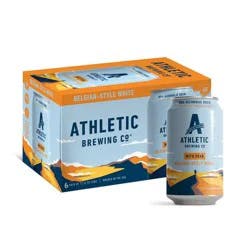 Athletic Brewing Co Seasonal Wit's Peak Belgian Style White Non-Alcoholic Beer - 6pk/12 fl oz Cans