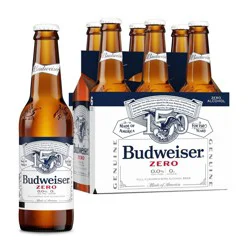 Budweiser Zero Non-Alcoholic Beer - 6pk/12 fl oz Bottles