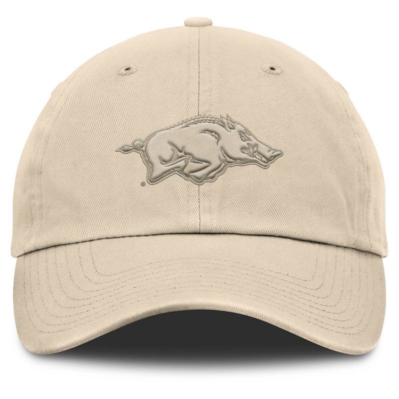 slide 2 of 4, NCAA Arkansas Razorbacks Khaki Tonal Cotton Hat, 1 ct