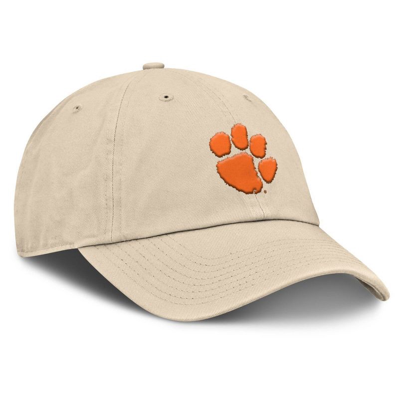 slide 3 of 4, NCAA Clemson Tigers Unstructured Khaki Tonal Cotton Hat, 1 ct