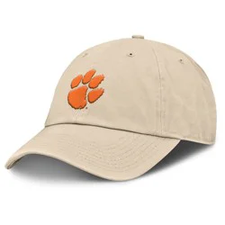 NCAA Clemson Tigers Unstructured Khaki Tonal Cotton Hat