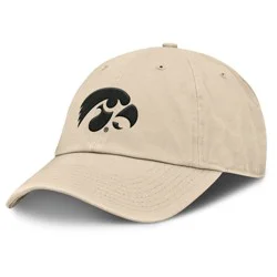 NCAA Iowa Hawkeyes Unstructured Khaki Washed Cotton Hat
