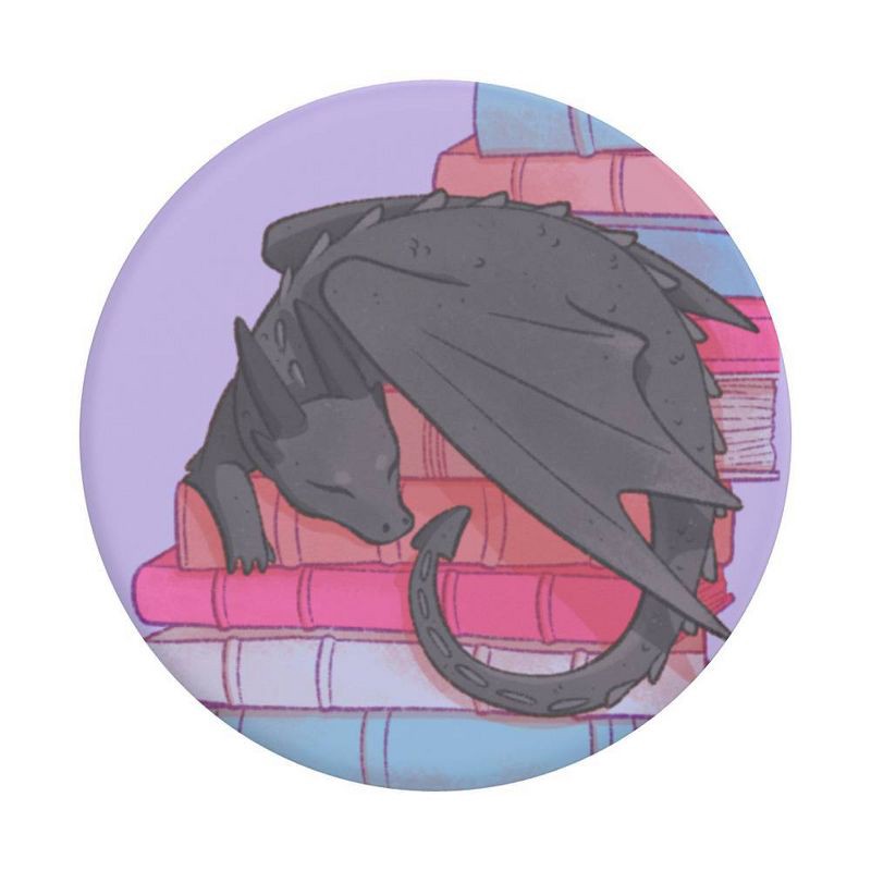 slide 2 of 5, PopSockets PopGrip E-Reader with Tablet Grip and Stand - Sleepy Dragon, 1 ct