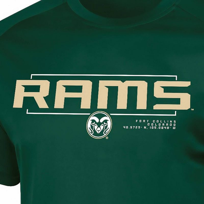 slide 3 of 3, NCAA Colorado State Rams Men's Poly T-Shirt - L, 1 ct