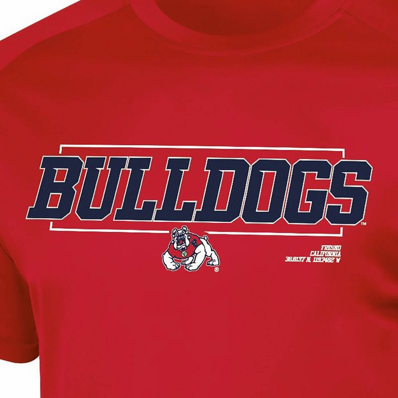 slide 3 of 3, NCAA Fresno State Bulldogs Men's Poly T-Shirt - S, 1 ct